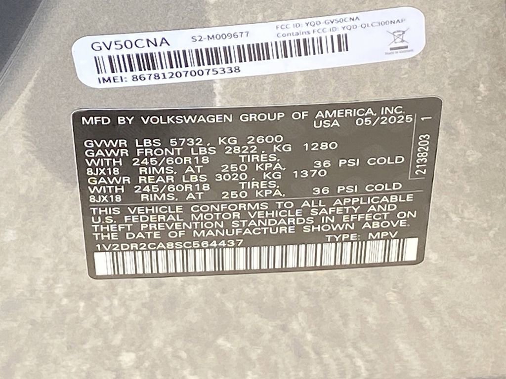 Used 2025 Volkswagen Atlas SE image 36