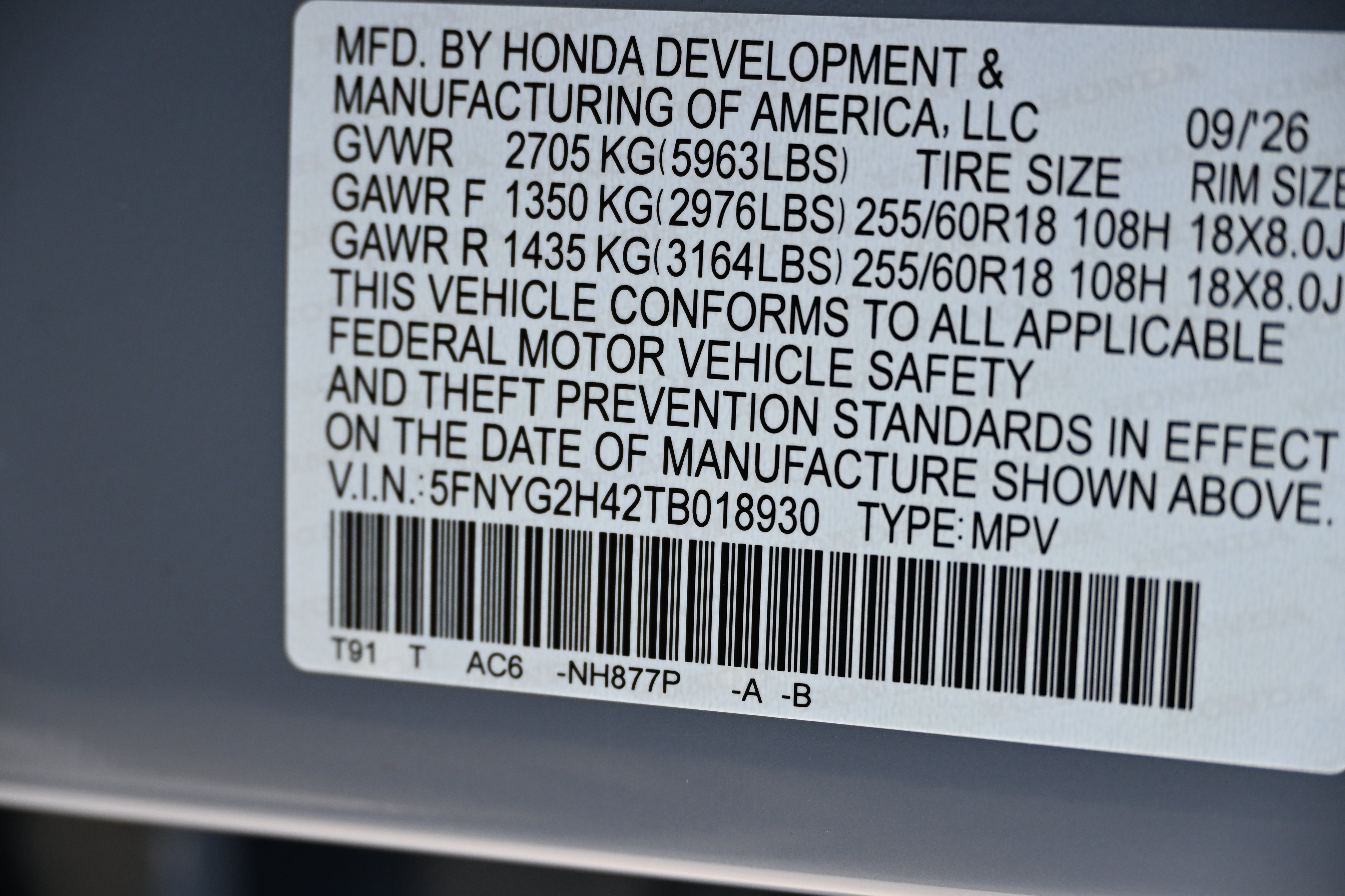 New 2026 Honda Pilot EX-L image 24