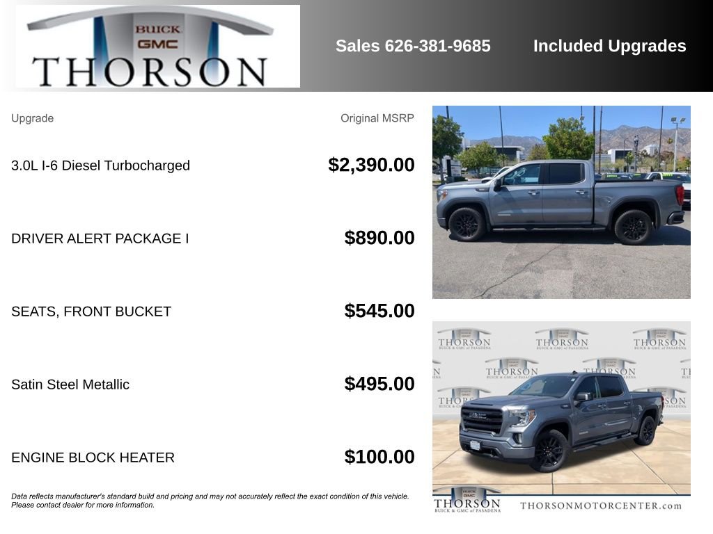 Used 2021 GMC Sierra 1500 Elevation w/ Driver Alert Package I RWD image 6