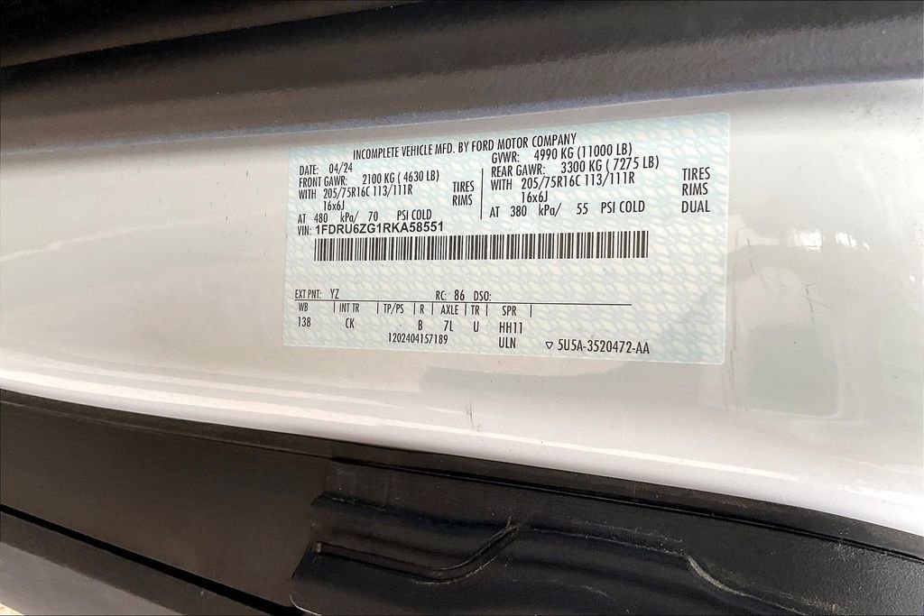 Used 2024 Ford Transit 350 w/ Interior Upgrade Package RWD image 14
