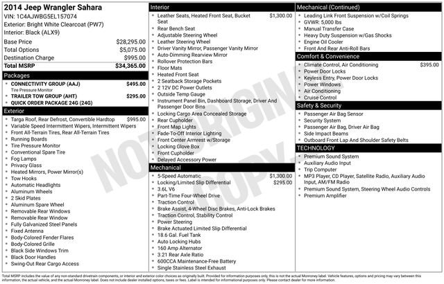 Used 2014 Jeep Wrangler Sahara w/ Connectivity Group image 25