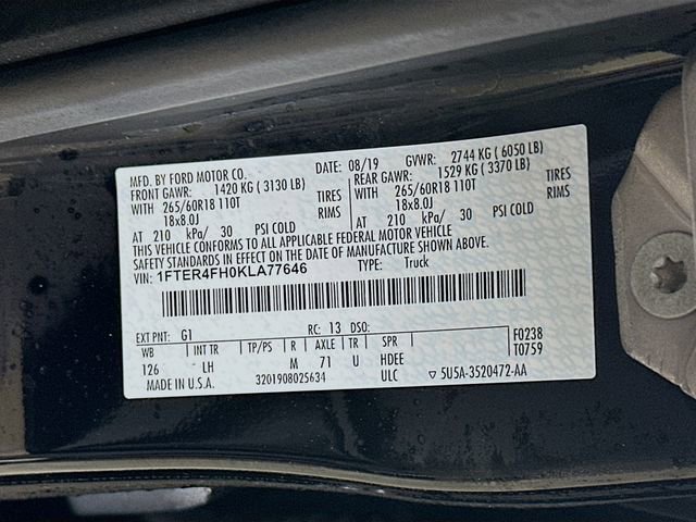 Used 2019 Ford Ranger XLT w/ Equipment Group 302A Luxury image 29