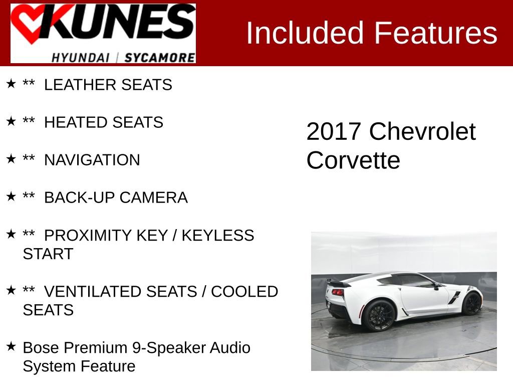 Used 2017 Chevrolet Corvette Grand Sport RWD image 2