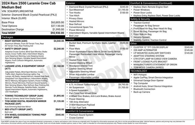Used 2024 RAM 2500 Laramie w/ Night Edition AWD/4WD image 23