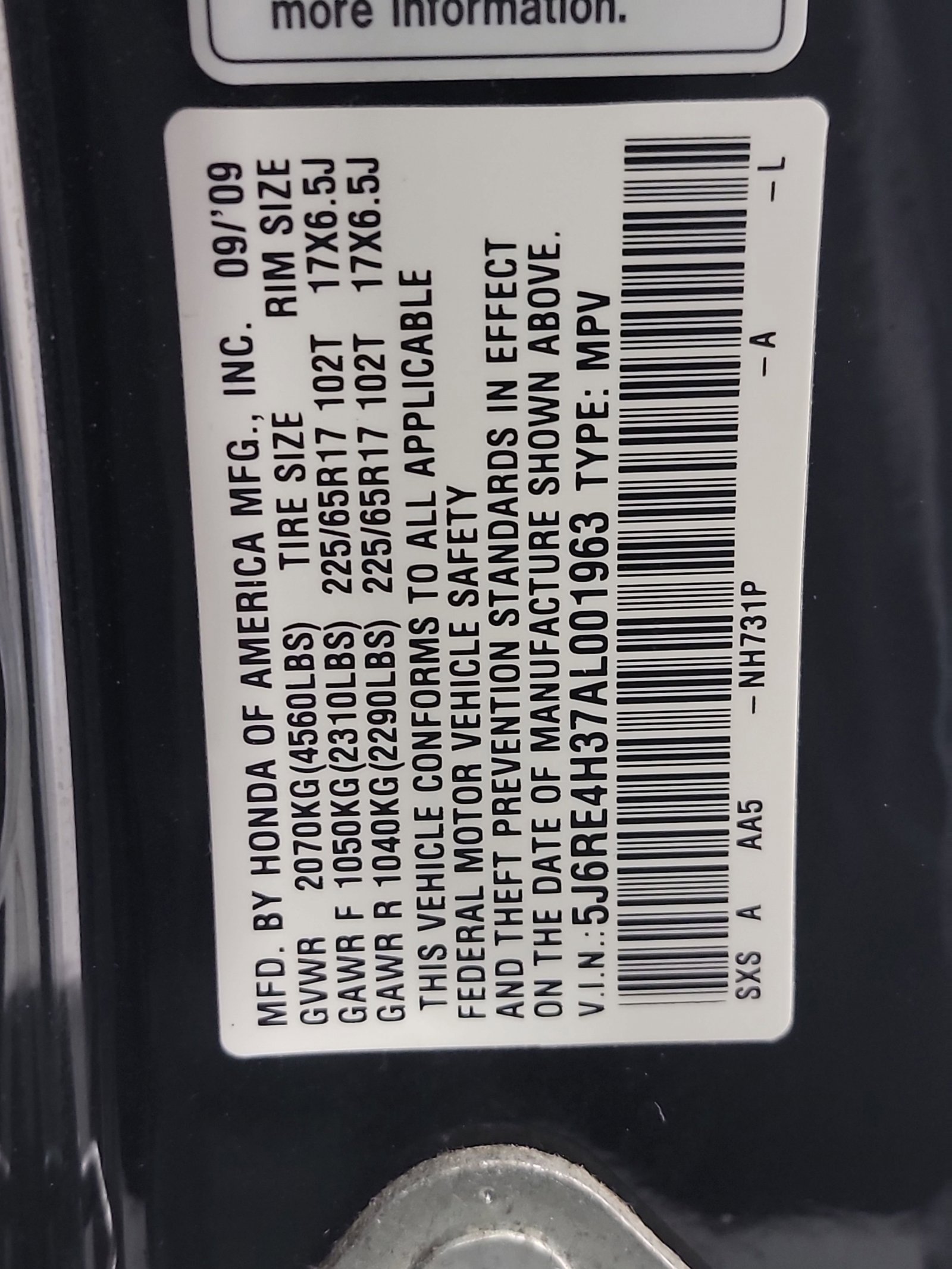 Used 2010 Honda CR-V LX image 26