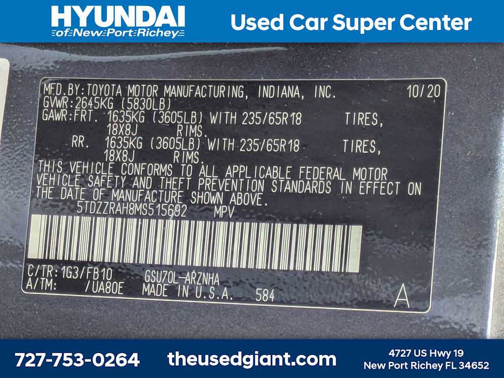 Used 2021 Toyota Highlander LE image 44