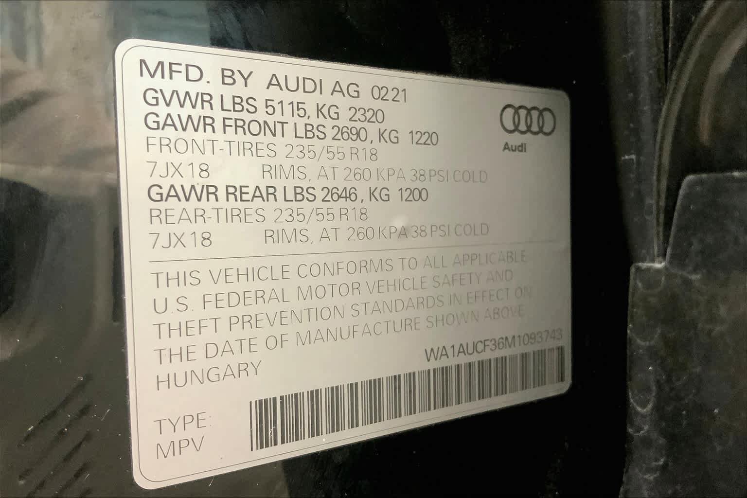 Used 2021 Audi Q3 2.0T Premium w/ Convenience Package image 34