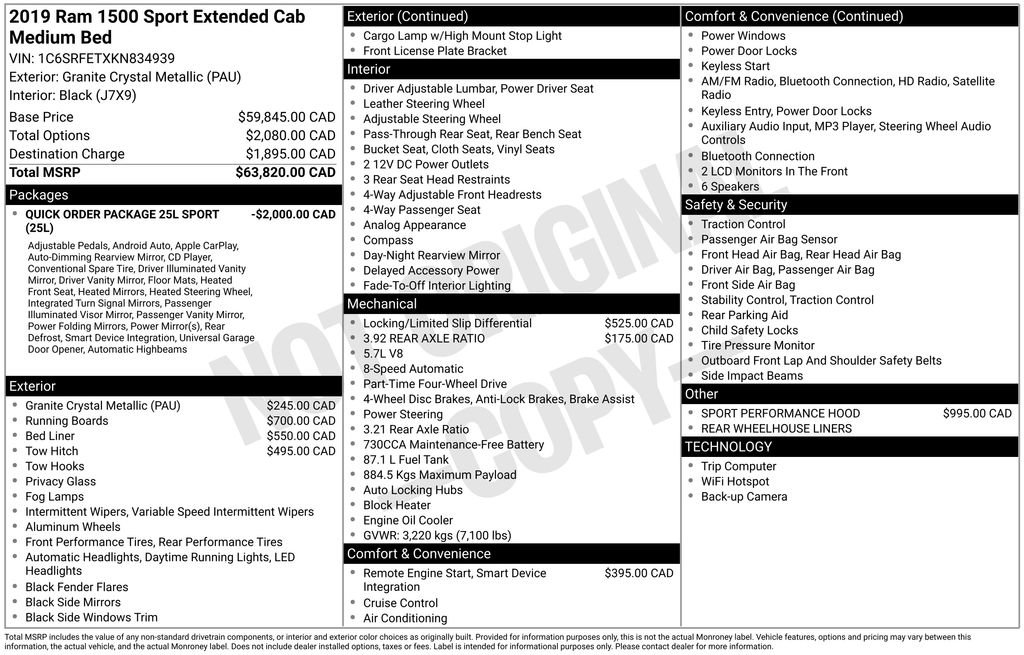 Used 2019 RAM 1500 Sport image 2