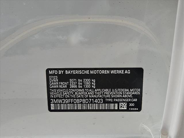 Certified 2023 BMW 330e w/ M Sport Package RWD image 20