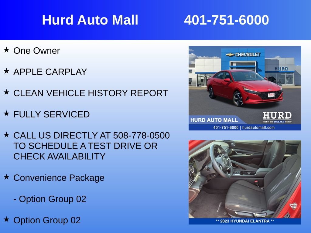 Used 2023 Hyundai Elantra SEL w/ Convenience Package FWD image 6
