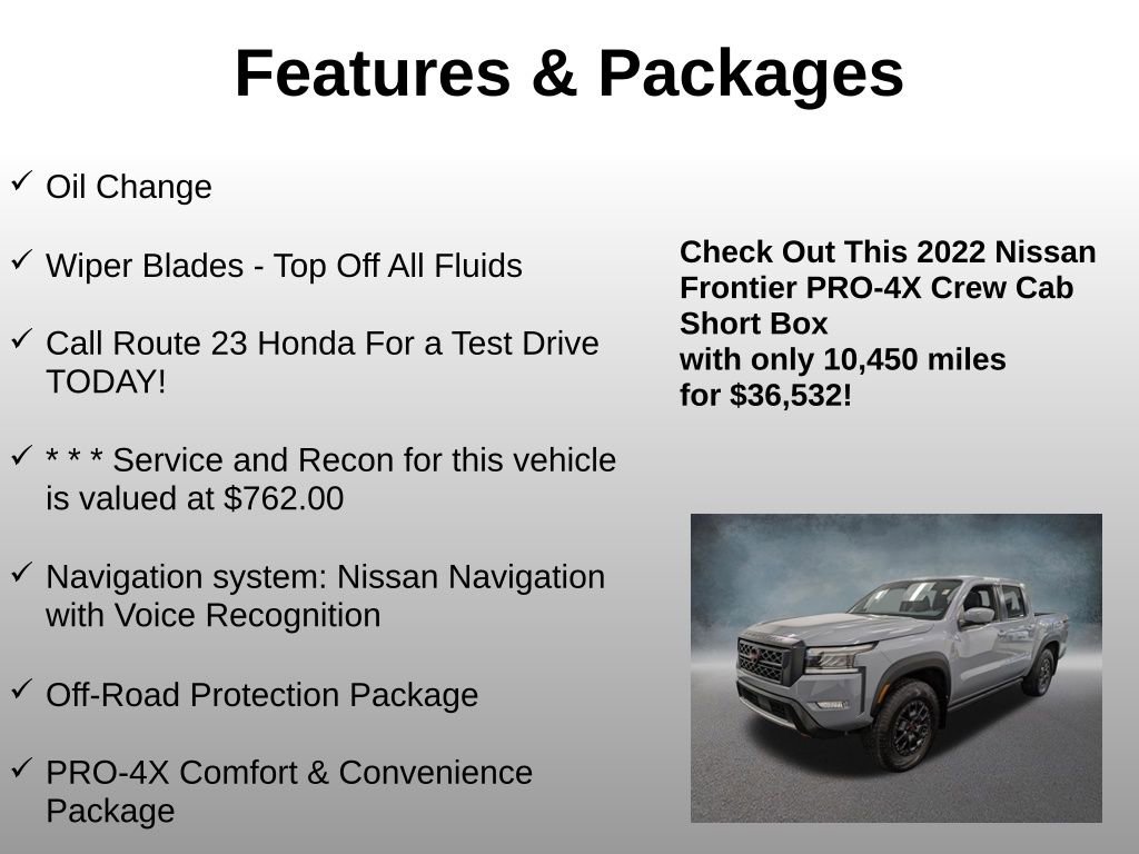 Used 2022 Nissan Frontier PRO-4X w/ Pro-4X Premium Package image 4