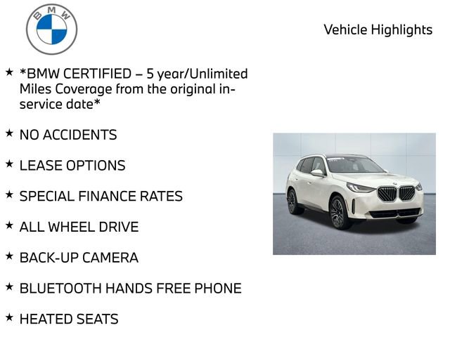 Certified 2025 BMW X3 xDrive30i w/ Premium Package image 10