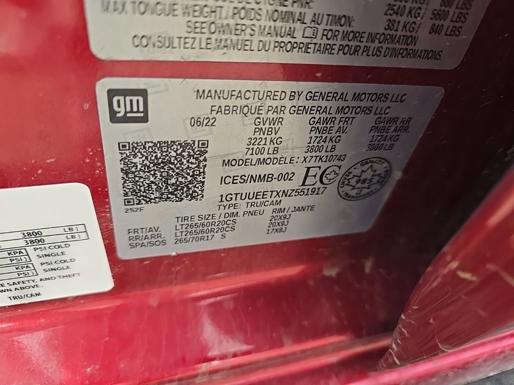 Used 2022 GMC Sierra 1500 AT4 w/ AT4 Premium Package image 10