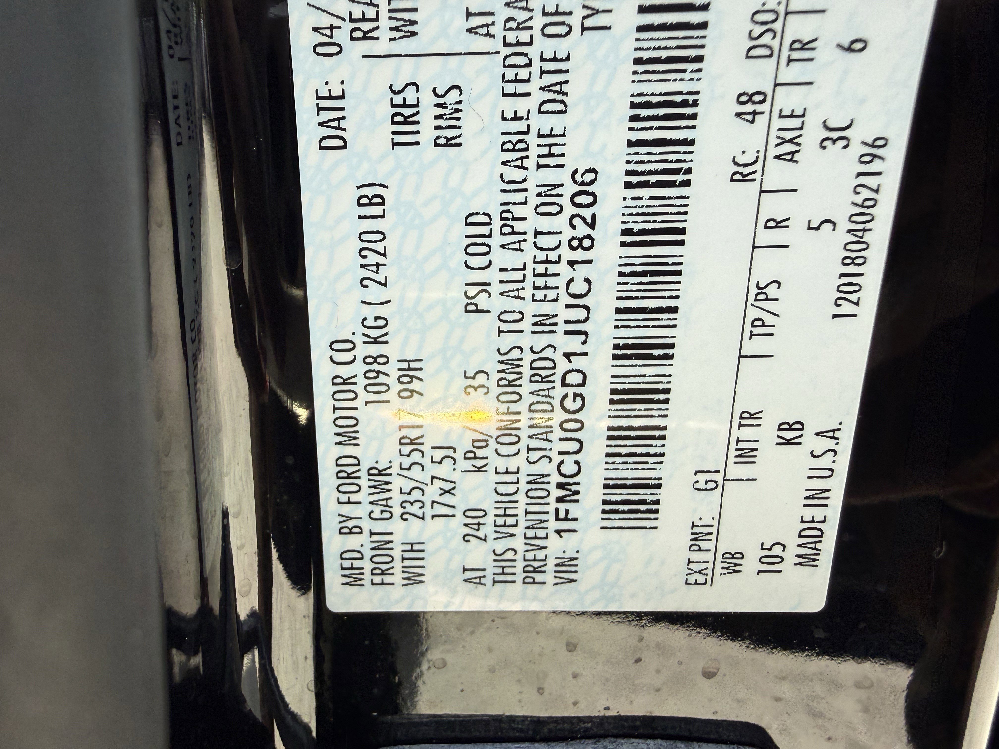 Used 2018 Ford Escape SE w/ SE Sync 3 Package FWD image 35