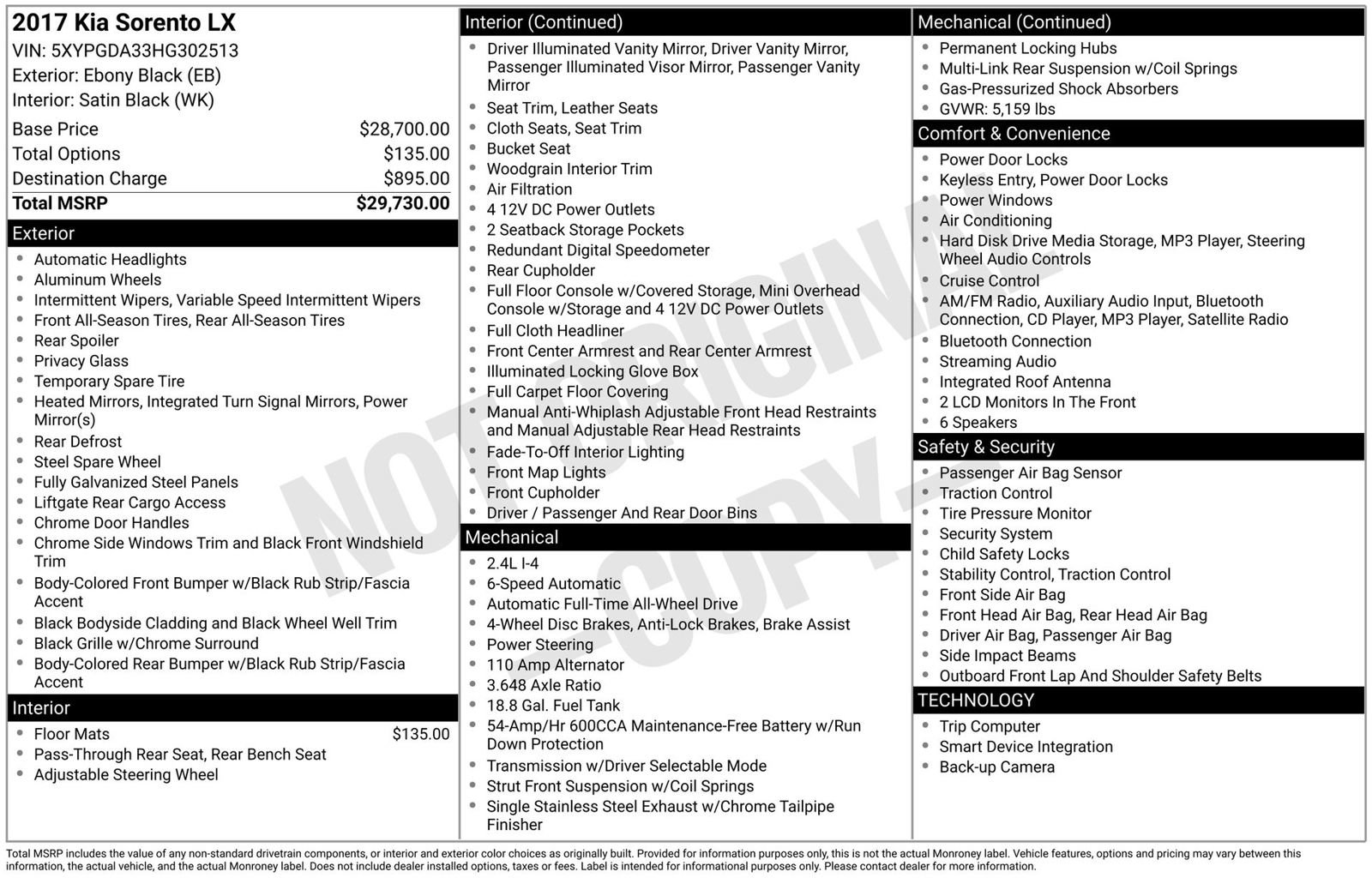 Used 2017 Kia Sorento LX image 3