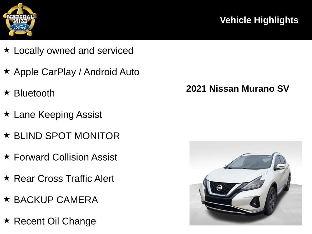 Used 2021 Nissan Murano SV image 2