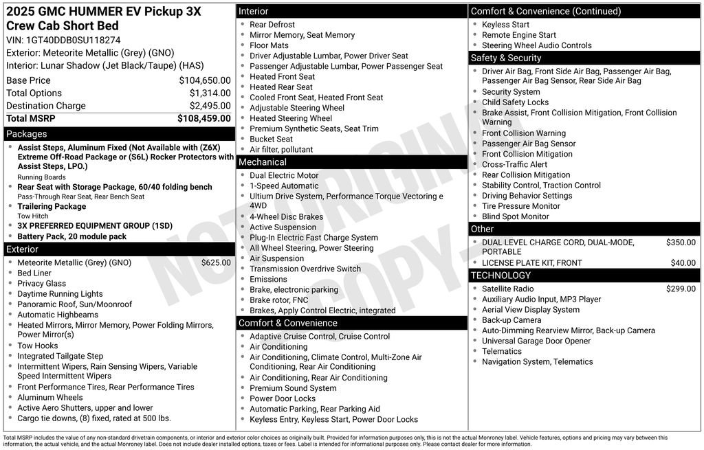 New 2025 GMC Hummer EV 3X image 44