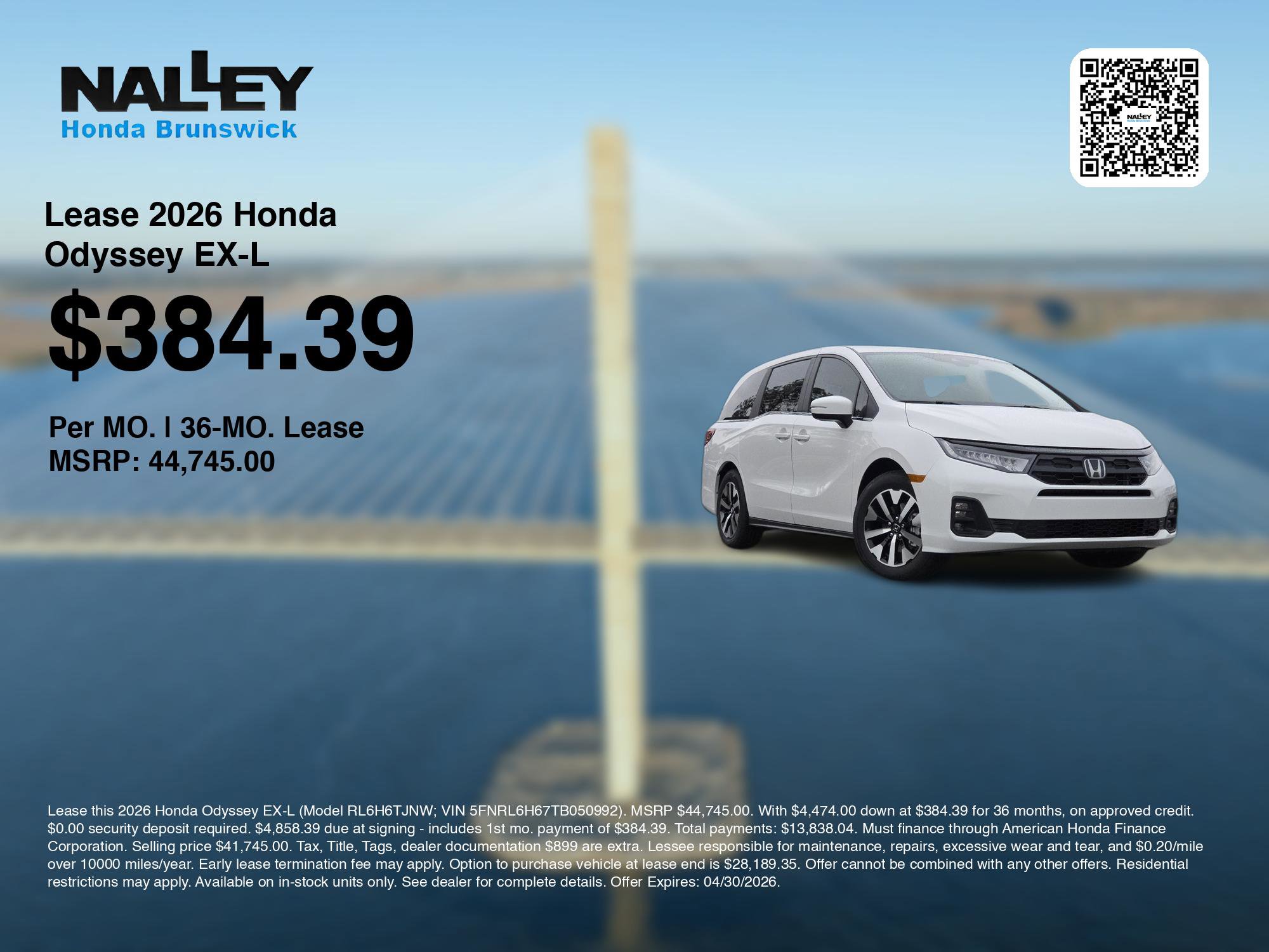 New 2026 Honda Odyssey EX-L image 3