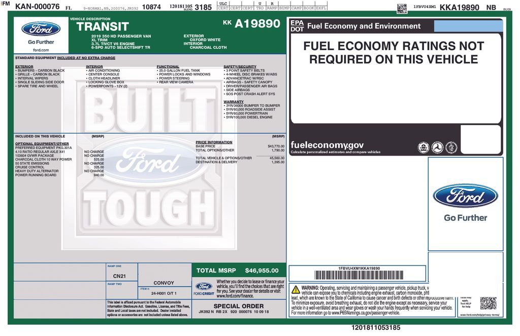 Used 2019 Ford Transit 350 XL image 8