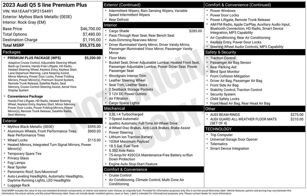 Certified 2023 Audi Q5 2.0T Premium Plus w/ Premium Plus Package AWD/4WD image 19