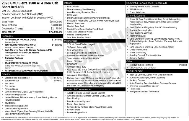 Used 2025 GMC Sierra 1500 AT4 w/ AT4 Premium Package AWD/4WD image 33