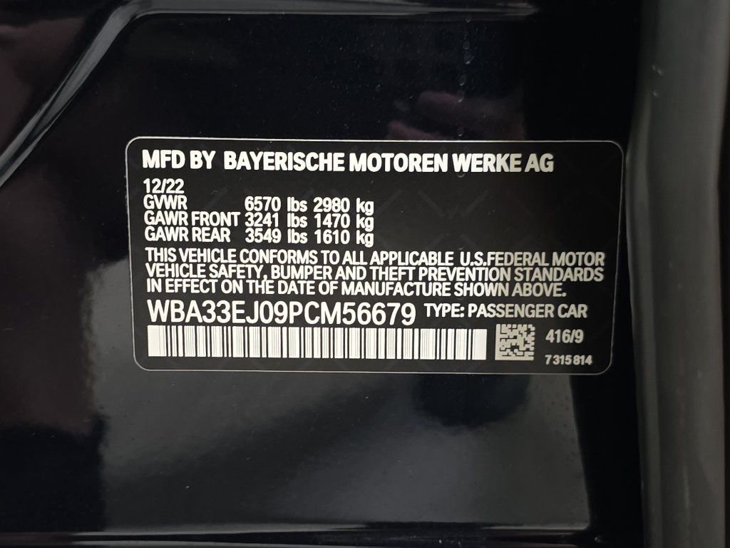 Certified 2023 BMW 760i xDrive AWD/4WD image 34
