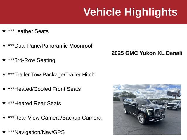 Used 2025 GMC Yukon XL Denali w/ Denali Reserve Package AWD/4WD image 10