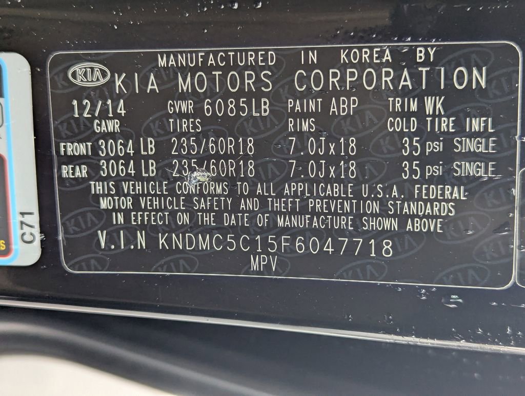 Used 2015 Kia Sedona EX FWD image 39