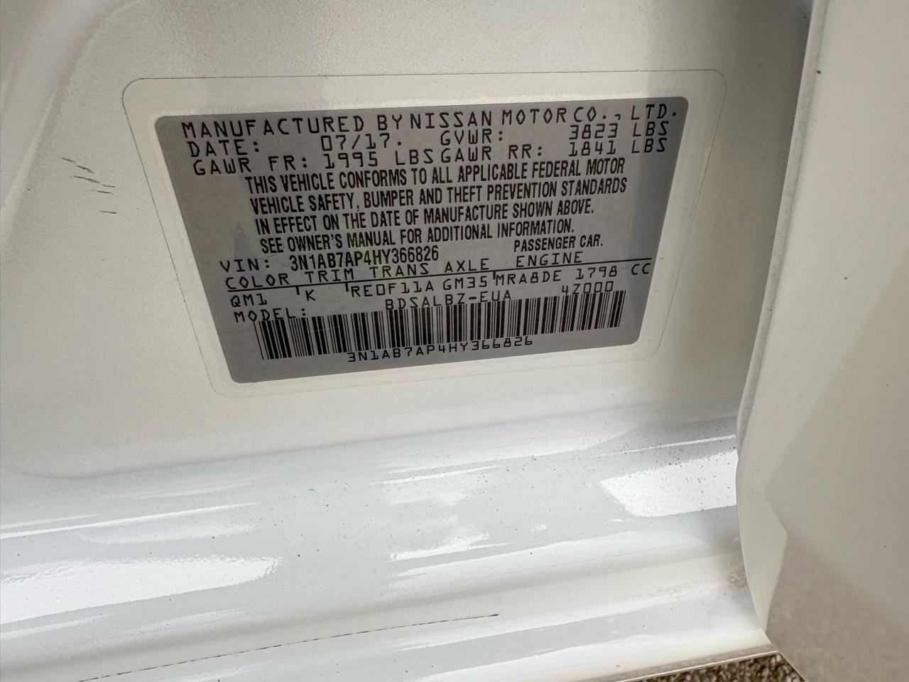 Used 2017 Nissan Sentra S w/ S Style Package FWD image 27