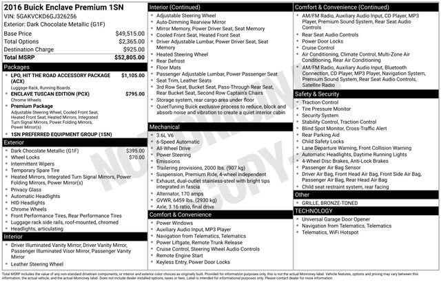Used 2016 Buick Enclave Premium image 6