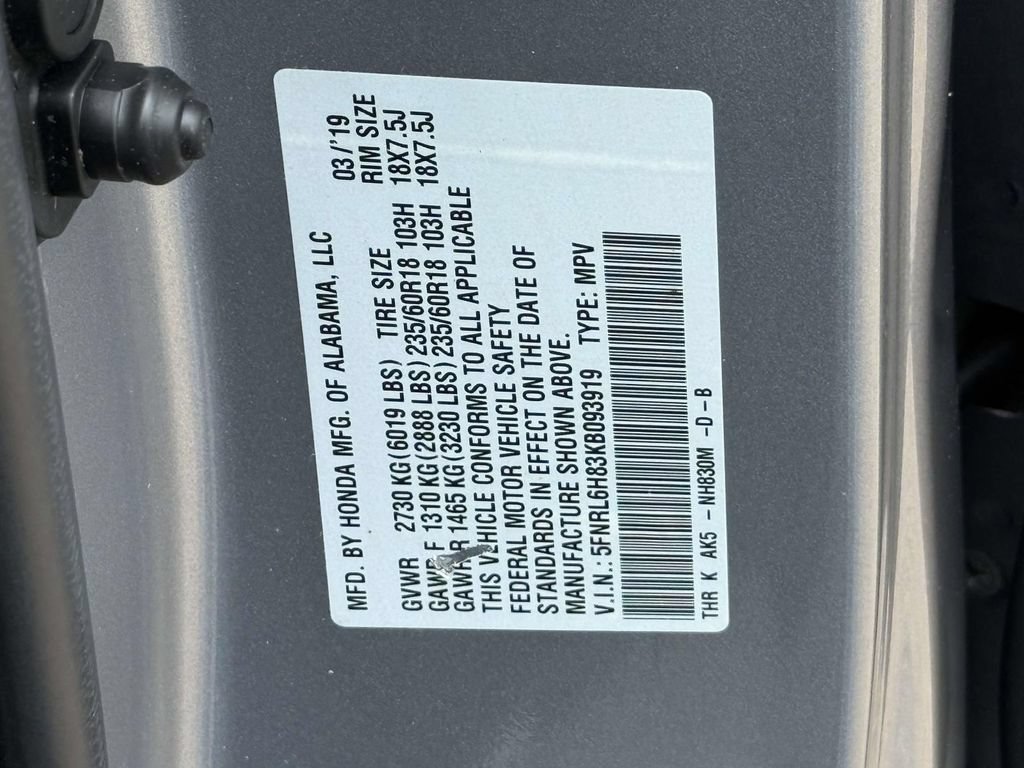 Used 2019 Honda Odyssey Touring image 30