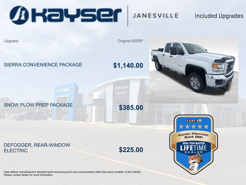 Certified 2019 GMC Sierra 2500 4x4 Double Cab w/ Sierra Convenience Package image 2