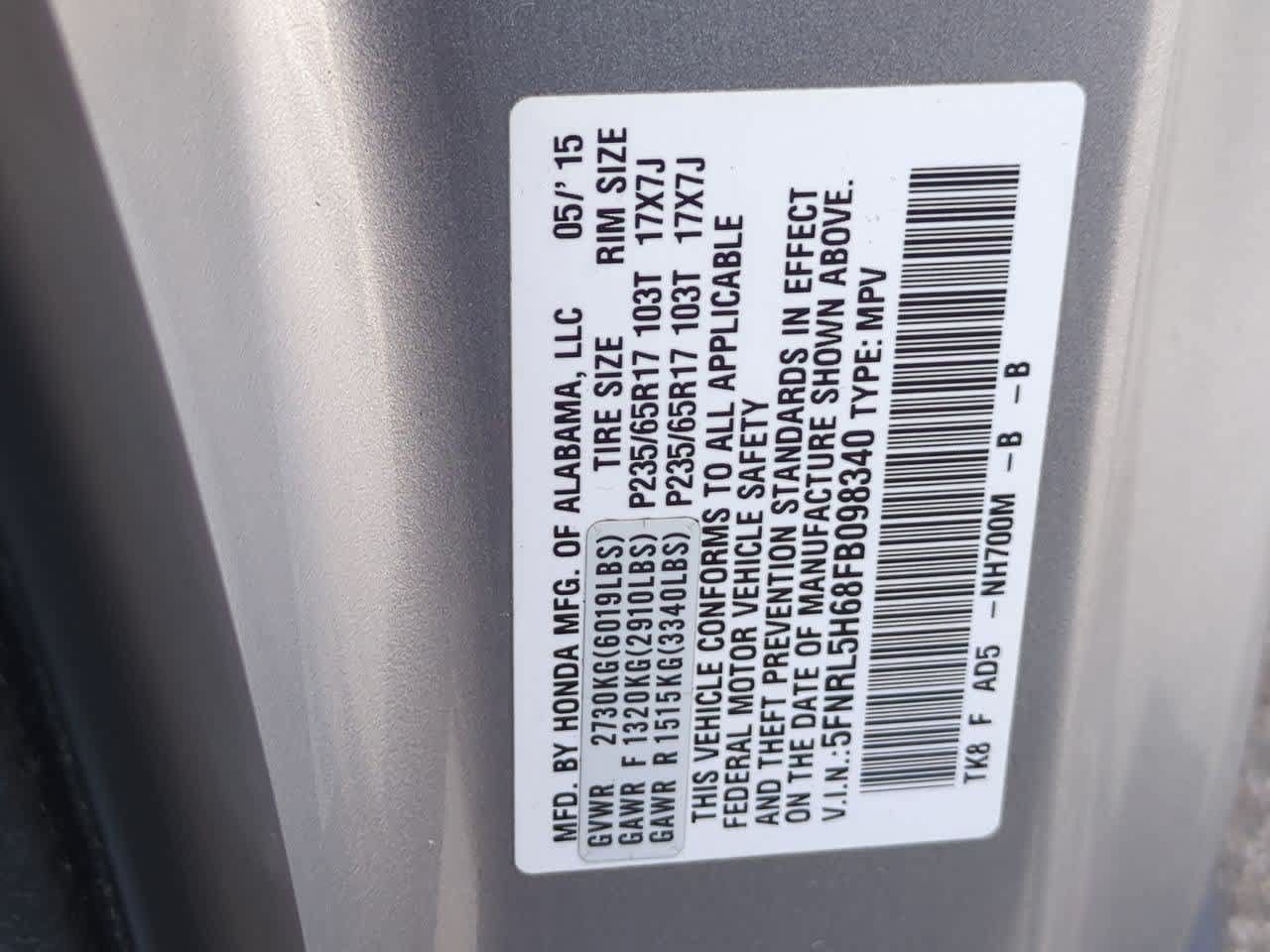 Used 2015 Honda Odyssey EX-L image 37