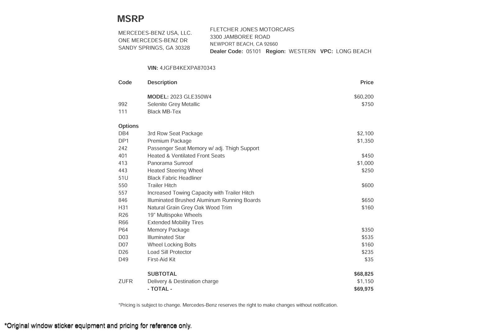 Certified 2023 Mercedes-Benz GLE 350 4MATIC w/ 3rd Row Seat Package image 4