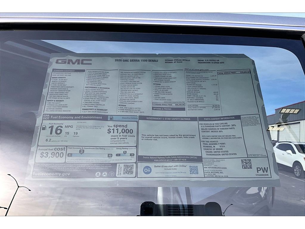 New 2026 GMC Sierra 1500 Denali w/ Technology Package image 14