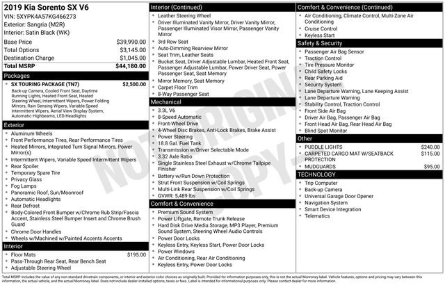 Used 2019 Kia Sorento SX w/ SX Touring Package image 2