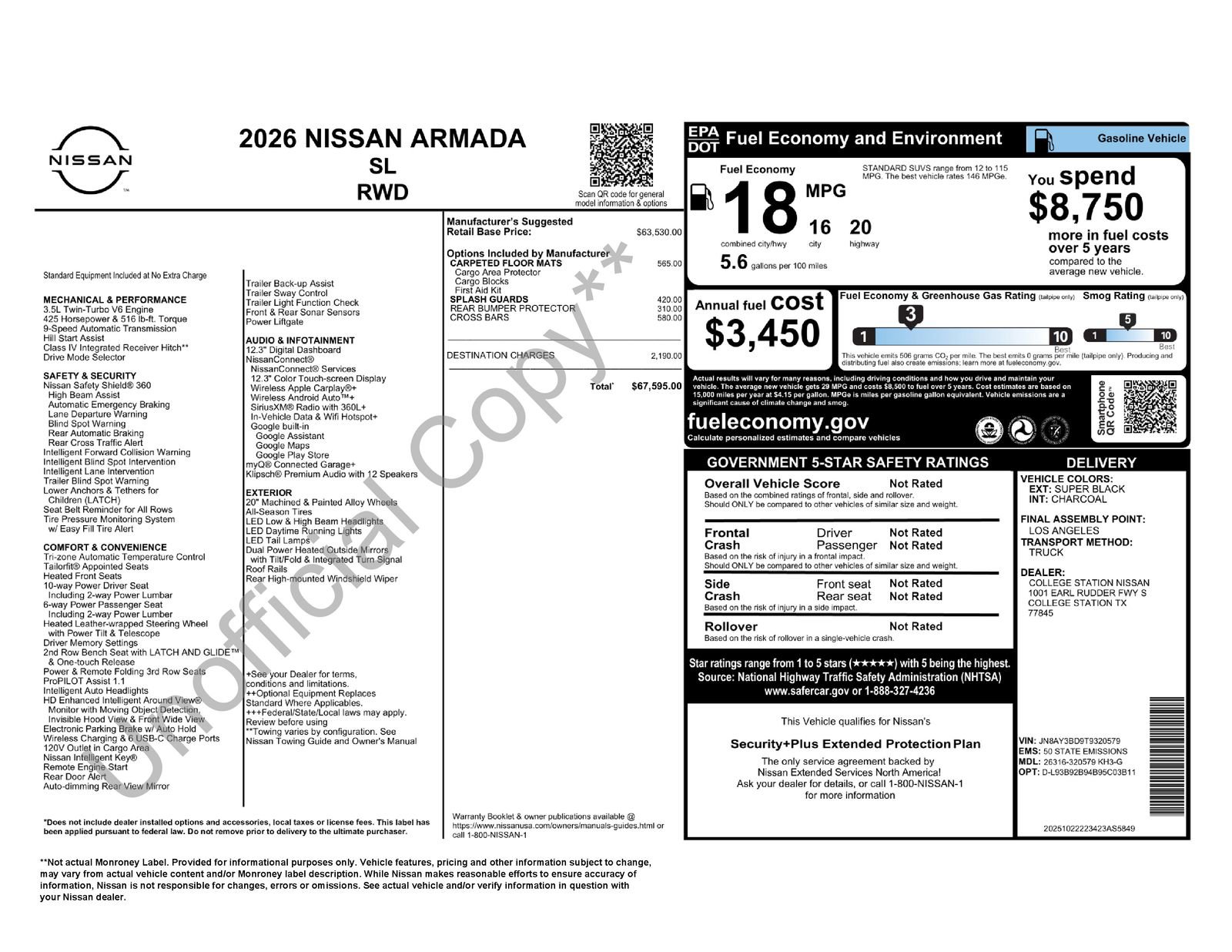 New 2026 Nissan Armada SL image 27