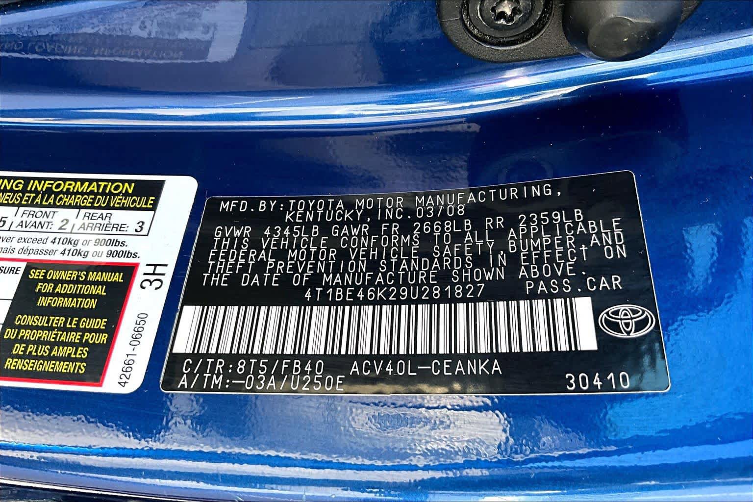 Used 2009 Toyota Camry LE FWD image 35