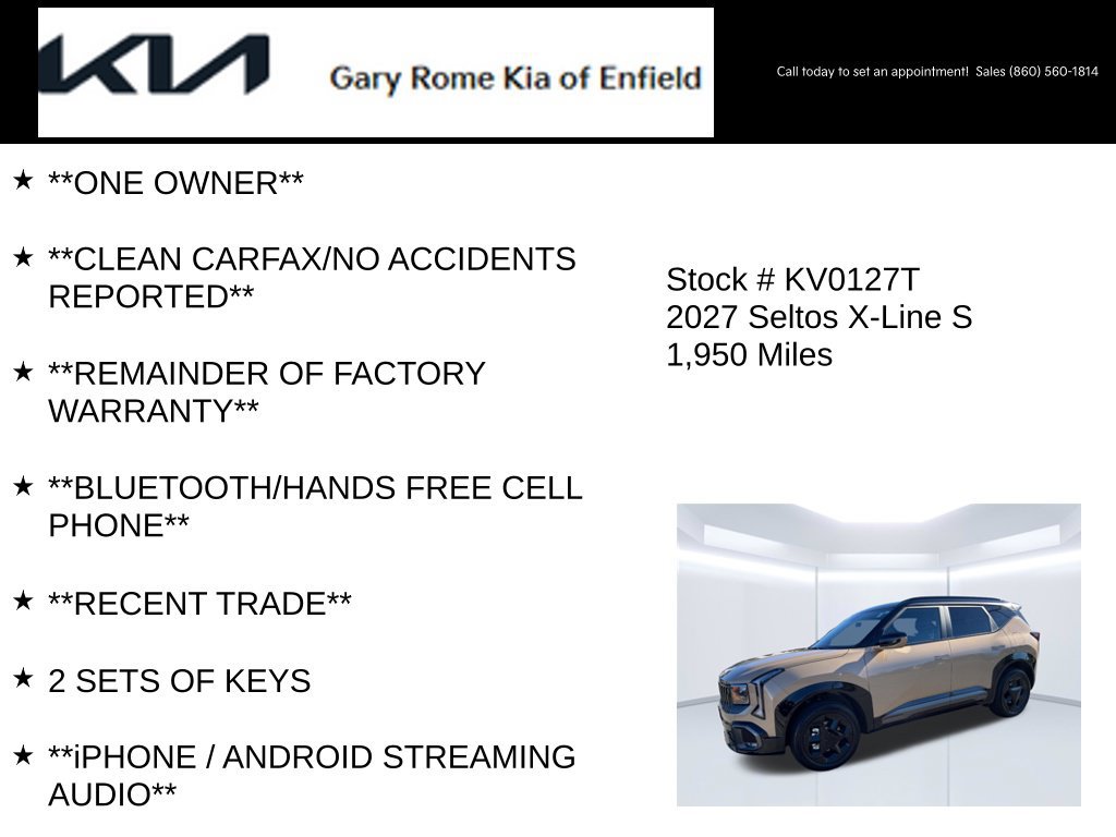 Certified 2027 Kia Seltos X-Line S AWD/4WD image 7
