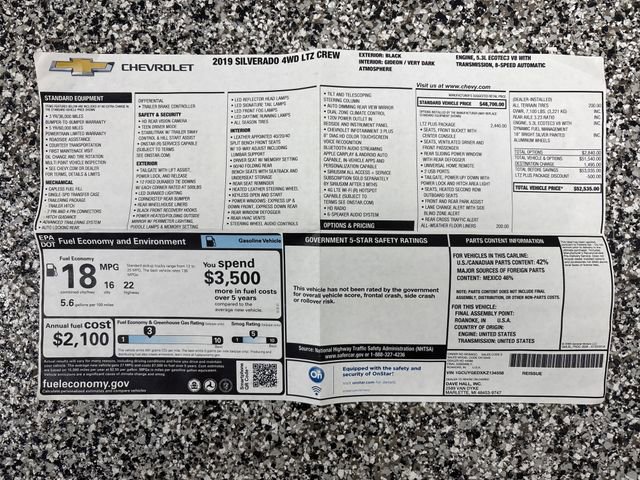Used 2019 Chevrolet Silverado 1500 LTZ w/ LTZ Plus Package image 36