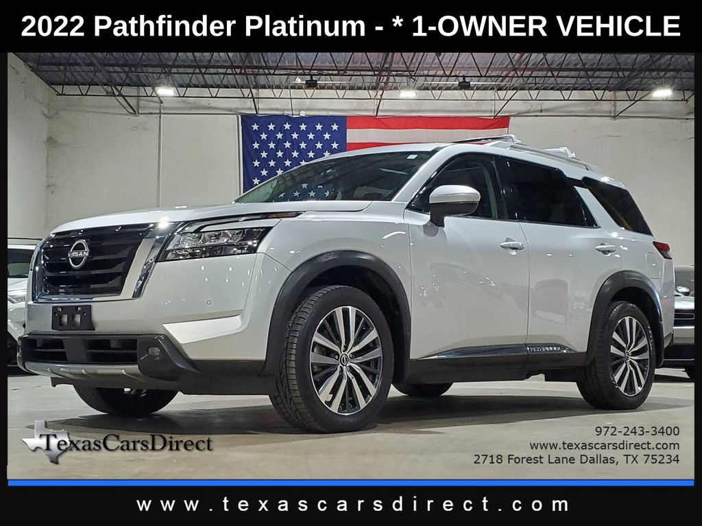 Used 2022 Nissan Pathfinder Platinum w/ Cargo Package FWD image 1