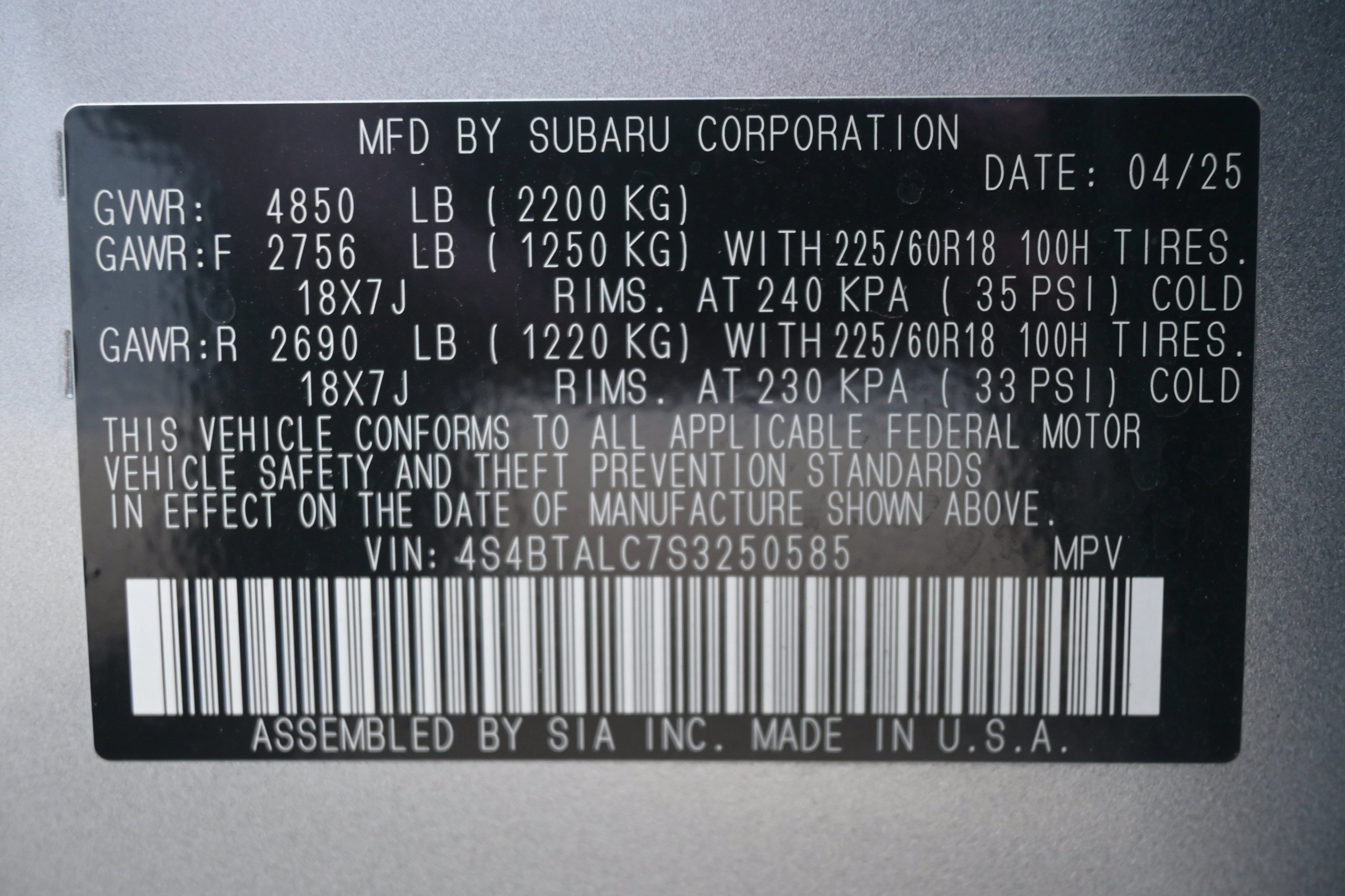 Certified 2025 Subaru Outback Onyx Edition AWD/4WD image 36
