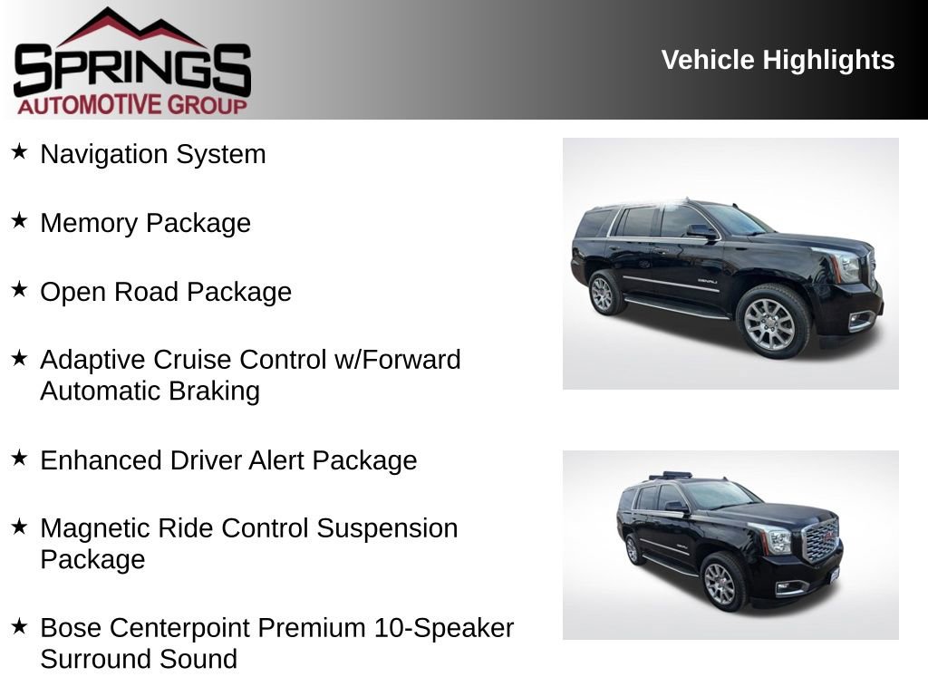 Used 2018 GMC Yukon Denali w/ Open Road Package image 2