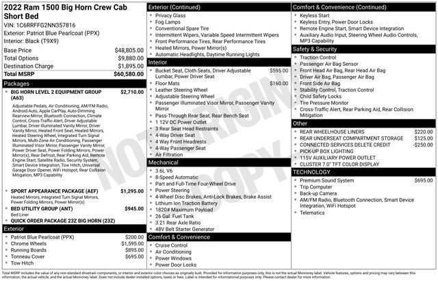 Used 2022 RAM 1500 Big Horn AWD/4WD image 35