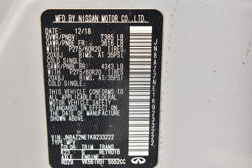 Used 2019 INFINITI QX80 Luxe image 41