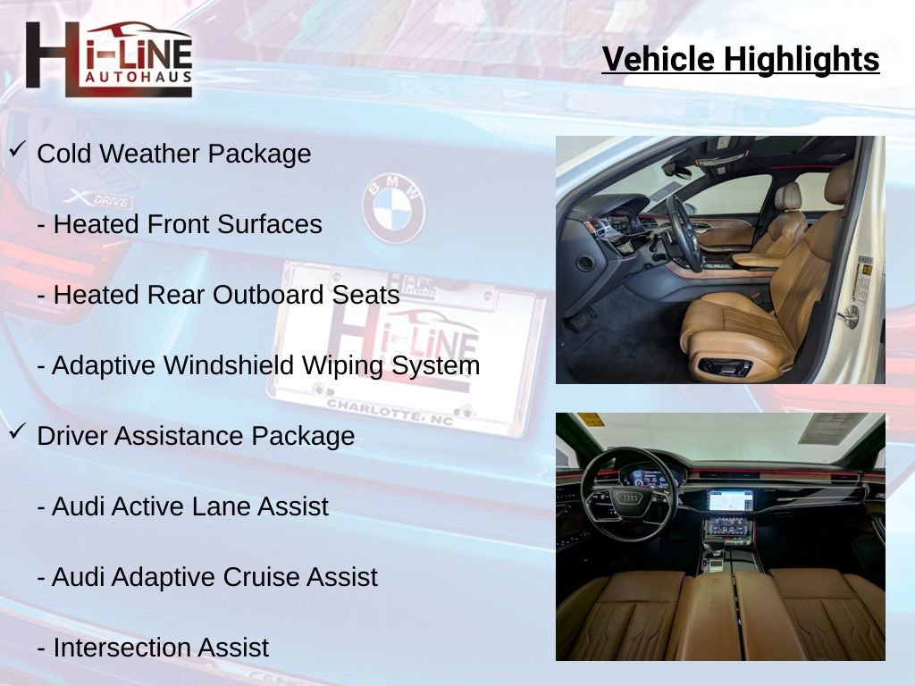 Used 2019 Audi A8 L 4.0T w/ First Edition Package AWD/4WD image 36