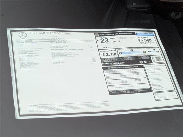 New 2026 Mercedes-Benz CLE 53 AMG 4MATIC Coupe image 18