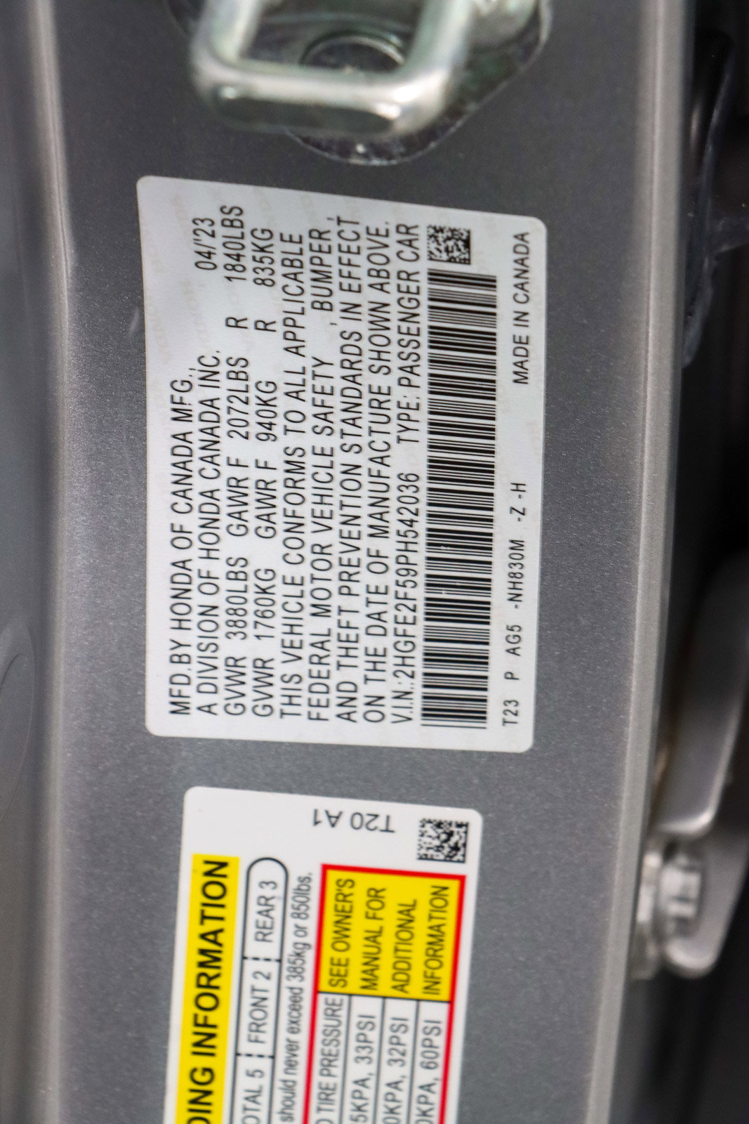 Used 2023 Honda Civic Sport image 30
