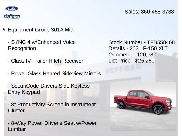 Used 2021 Ford F150 XLT w/ Equipment Group 301A Mid AWD/4WD image 5