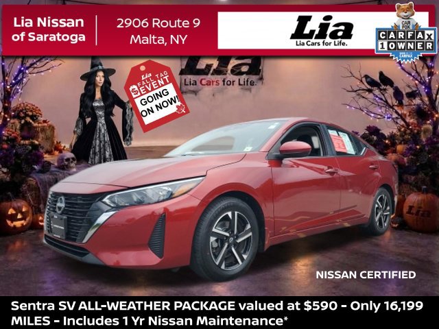Certified 2024 Nissan Sentra SV w/ All-Weather Package FWD image 1